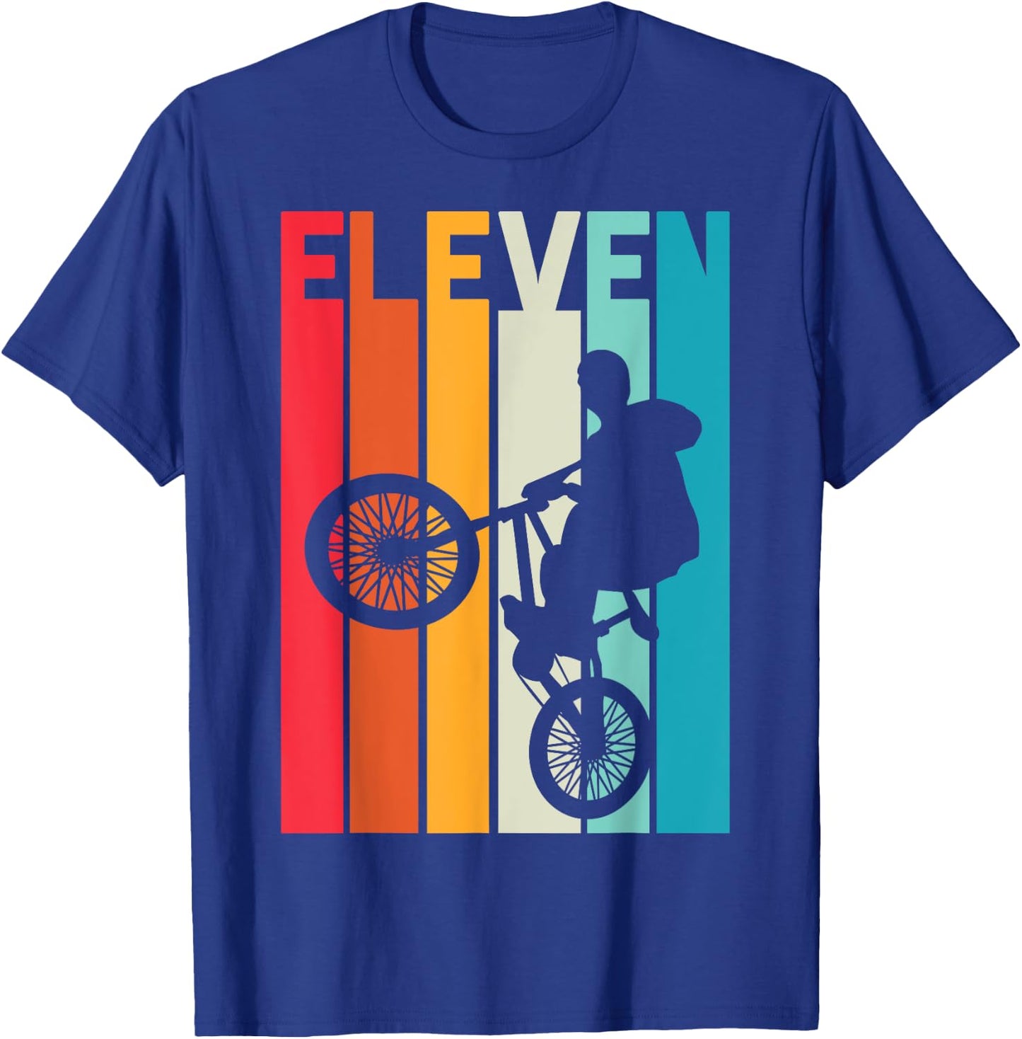 11 Year Old BMX Birthday Gift Party Boys Dirt Biking 11th T-Shirt - T-Shirt | Royal