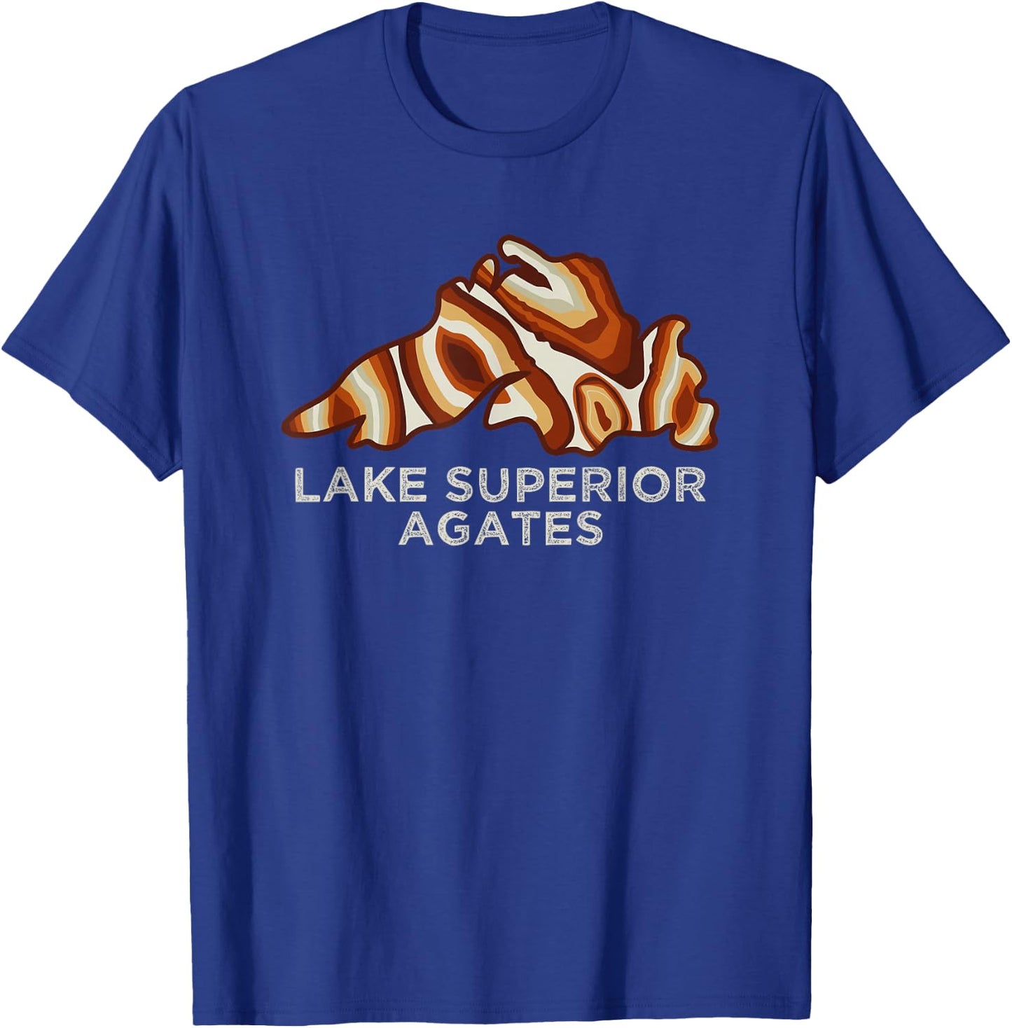 Rockhound Lake Superior Agates Rock Collector Agate Hunting T-Shirt - T-Shirt | Royal
