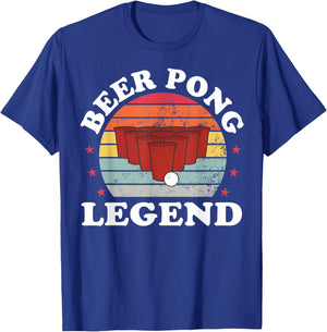 Beer Pong Legend Funny Beer Pong Games Lover Drinking T-Shirt - T-Shirt | Royal