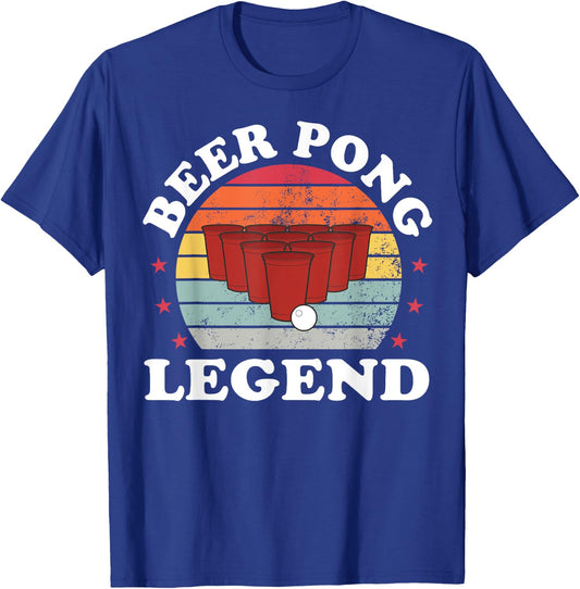 Beer Pong Legend Funny Beer Pong Games Lover Drinking T-Shirt - T-Shirt | Royal