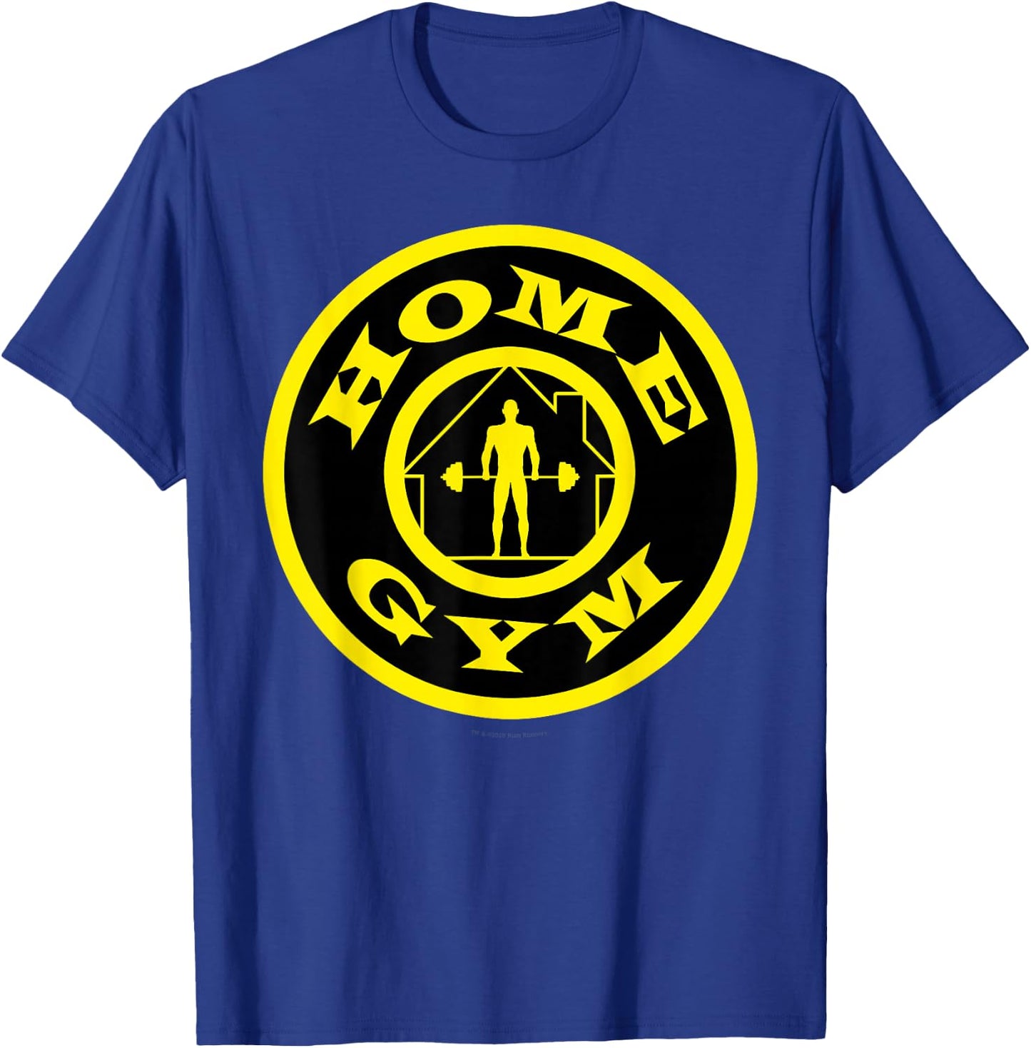 Home Gym Gold's Bodybuilding Weightlifting Fitness Parody T-Shirt - T-Shirt | Royal