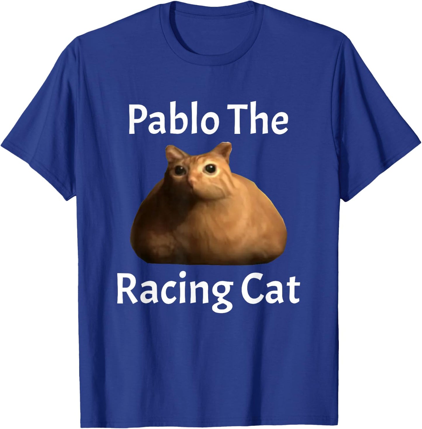 Pablo The Racing Cat , Small, Black T-Shirt - T-Shirt | Royal