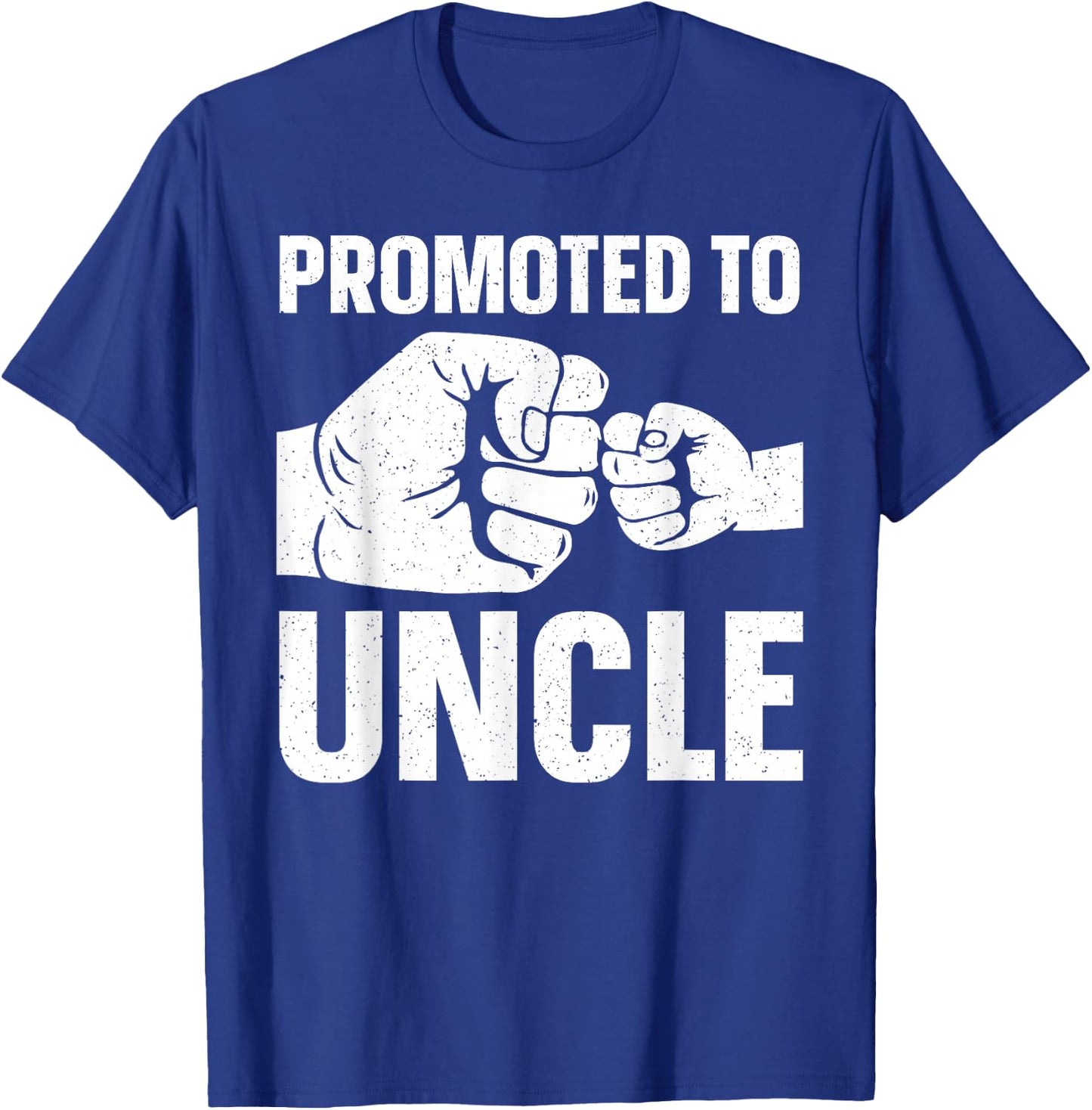 Funny Uncle Design Daddy Dad Boys Promoted To Uncle T-Shirt - T-Shirt | Royal