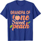 Grandpa First Birthday One Sweet Peach Bday Family Matching T-Shirt - T-Shirt | Royal