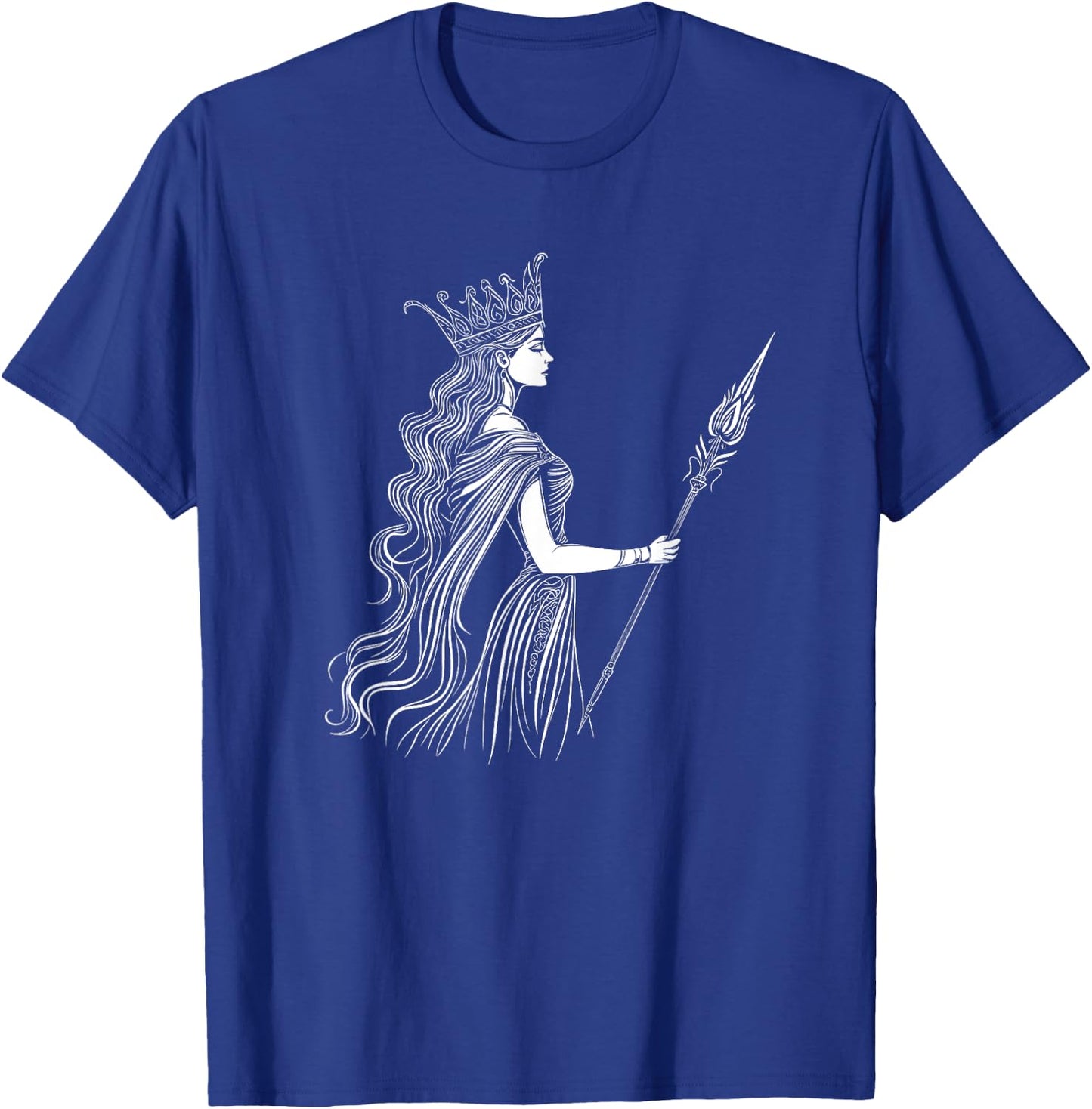 Greek Mythology God And Goddess Theme Designs Hera Ancient Greek Goddess Design Black Classic Fit Short Sleeve T-Shirt - T-Shirt | Royal