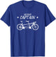 Tandem Bicycle Second Captain for Cycling Bike Pillions T-Shirt - T-Shirt | Royal