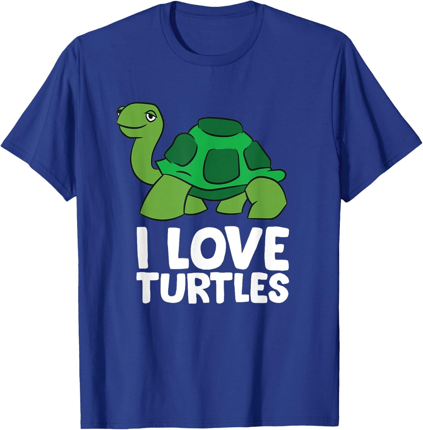 Love Sea Turtles I Love Turtles T-Shirt - T-Shirt | Royal