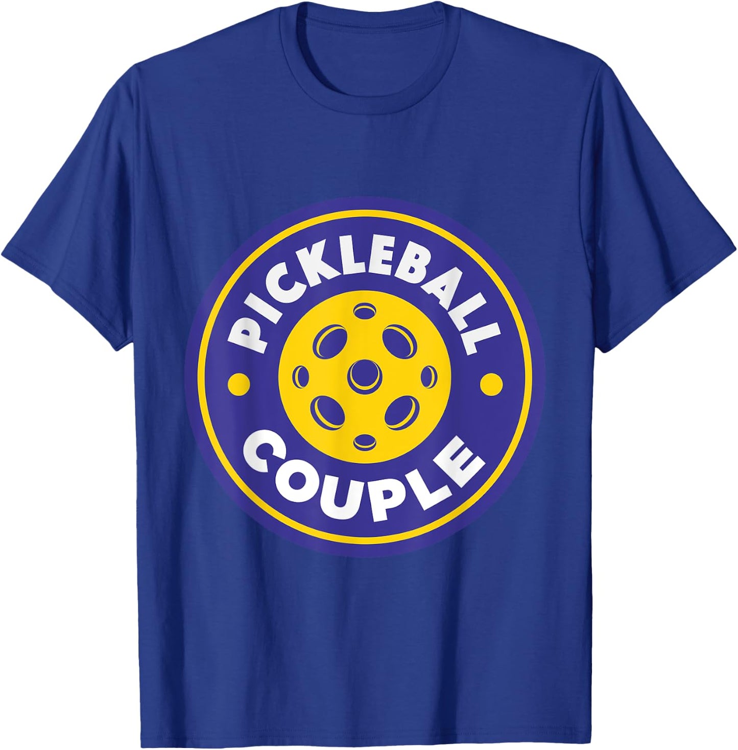 Matching Pickleball Couple Funny Pickleball Player Sport T-Shirt - T-Shirt | Royal