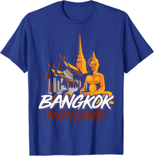 Proud Thai Flag Bangkok Travel Phuket Chiang Mai Thailand T-Shirt - T-Shirt | Royal