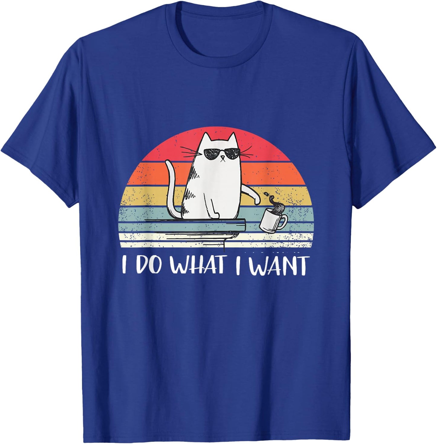 I do What I Want Funny Black cat Lovers Small T-Shirt - T-Shirt | Royal