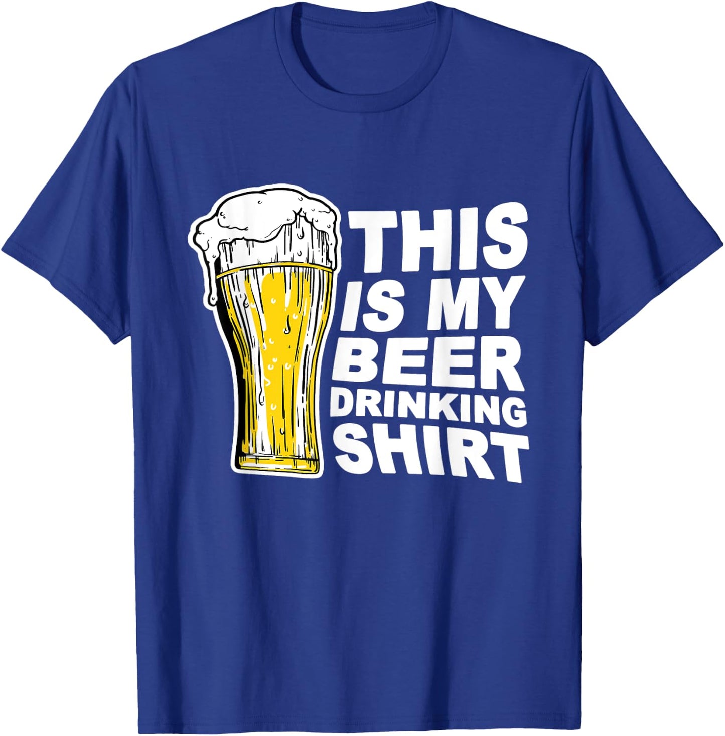 This Is My Beer Drinking Shirt Funny Saying Gift T-Shirt - T-Shirt | Royal