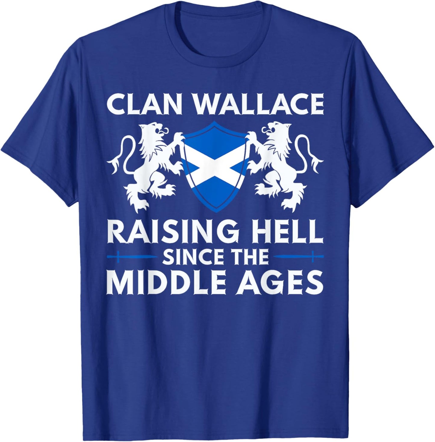 Wallace Scottish Family Scotland Name Clan Lion T-Shirt - T-Shirt | Royal