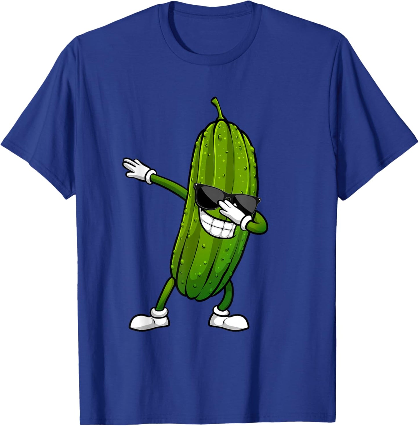Funny Pickle Design Women Dill Pickle Dabbing Pickle T-Shirt - T-Shirt | Royal