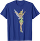 Disney Peter Pan Tinker Bell Arms Up Profile Mirror Dance Small T-Shirt - T-Shirt | Royal