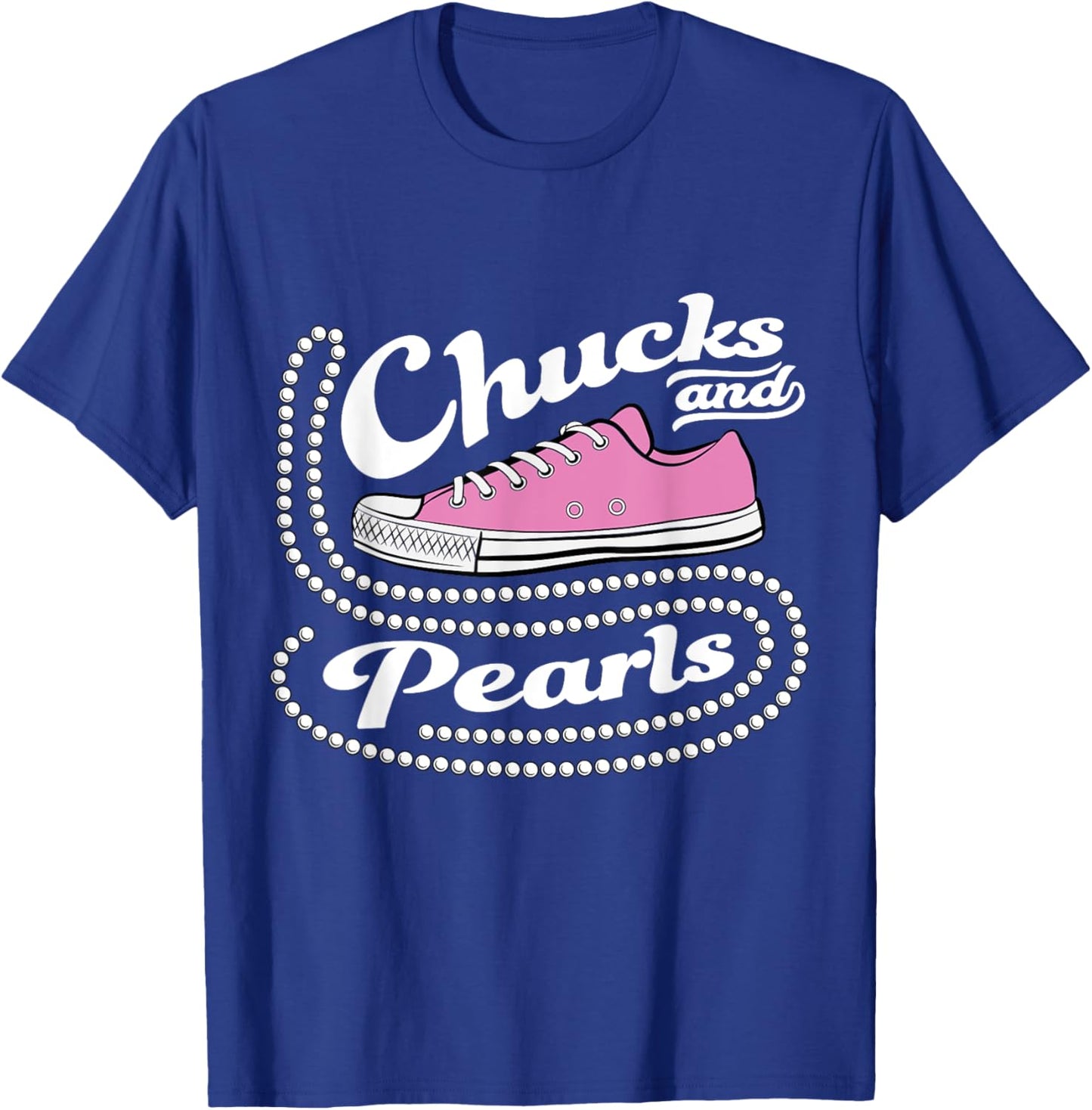 Chucks and Pearls Madam 2024 women American T-Shirt - T-Shirt | Royal