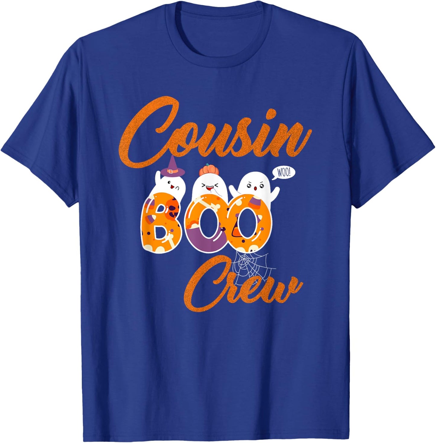 Cousin Boo Crew Funny Cute Little Ghost Boy Girl Halloween T-Shirt - T-Shirt | Royal