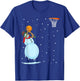 Funny Snowman Basketball Christmas T-Shirt - T-Shirt | Royal