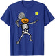 Halloween Pumpkin Skeleton Tennis Costume Men Women Boys Kid T-Shirt - T-Shirt | Royal