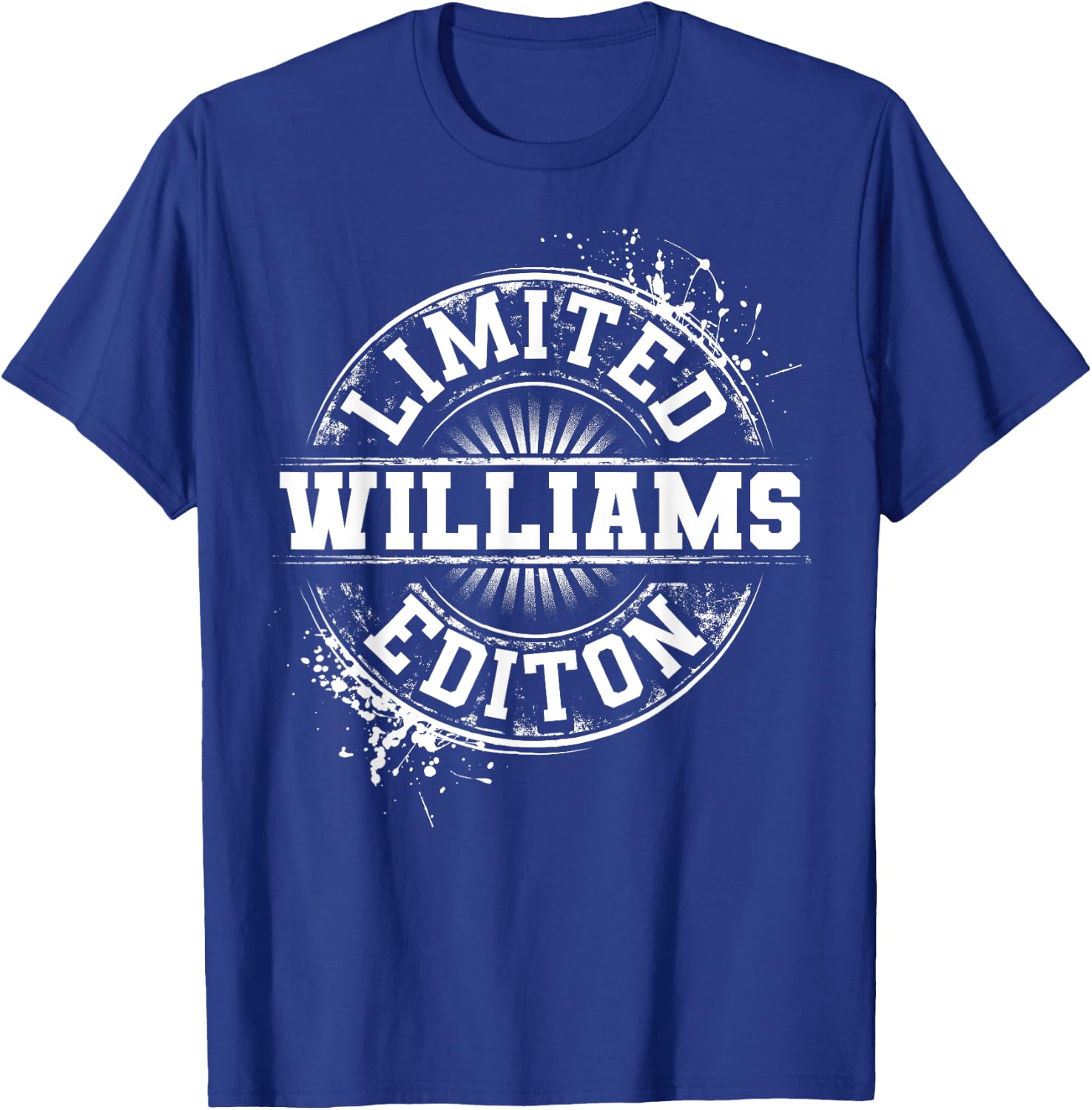 WILLIAMS Funny Surname Family Tree Birthday Reunion Gift T-Shirt - T-Shirt | Royal