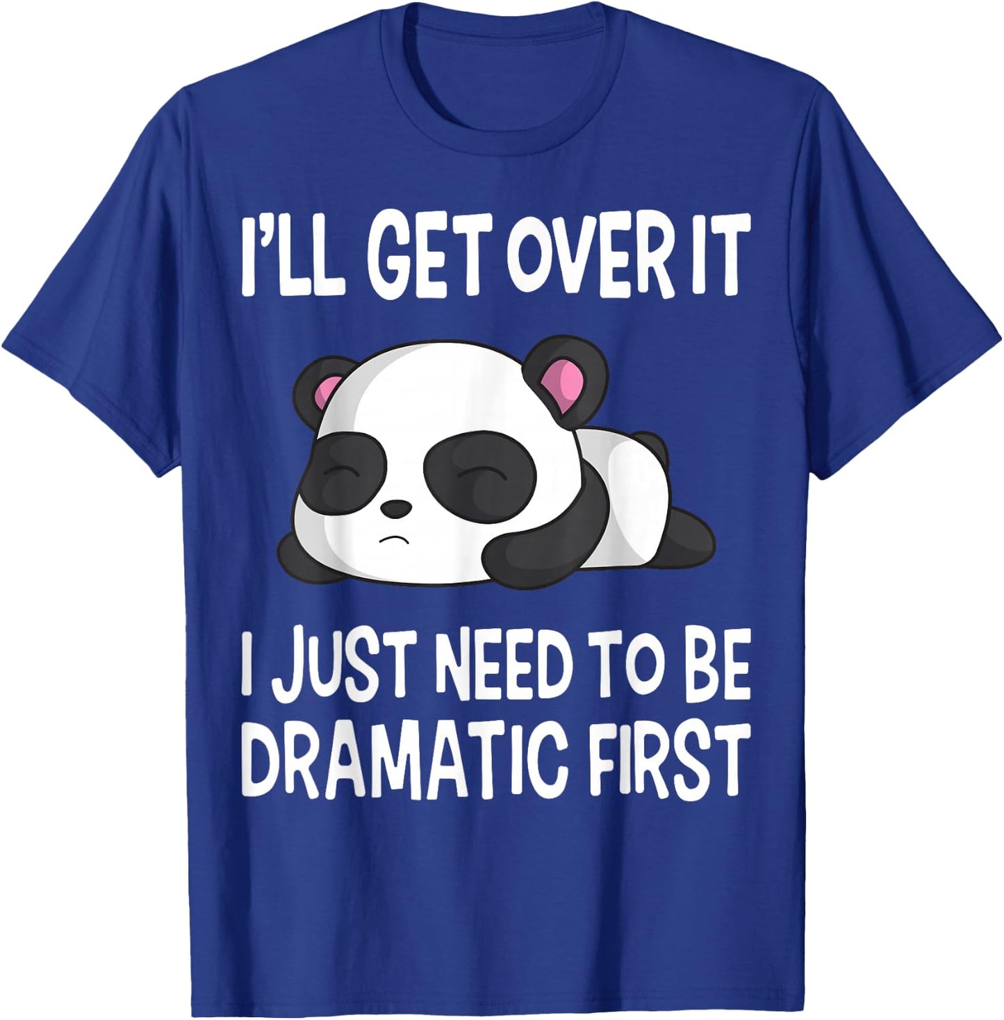 Funny Dramatic Panda Kawaii Bear Face Anime Lovers T-Shirt - T-Shirt | Royal