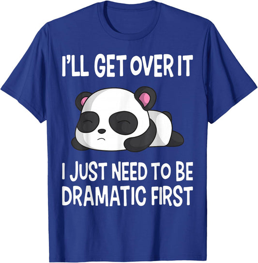 Funny Dramatic Panda Kawaii Bear Face Anime Lovers T-Shirt - T-Shirt | Royal