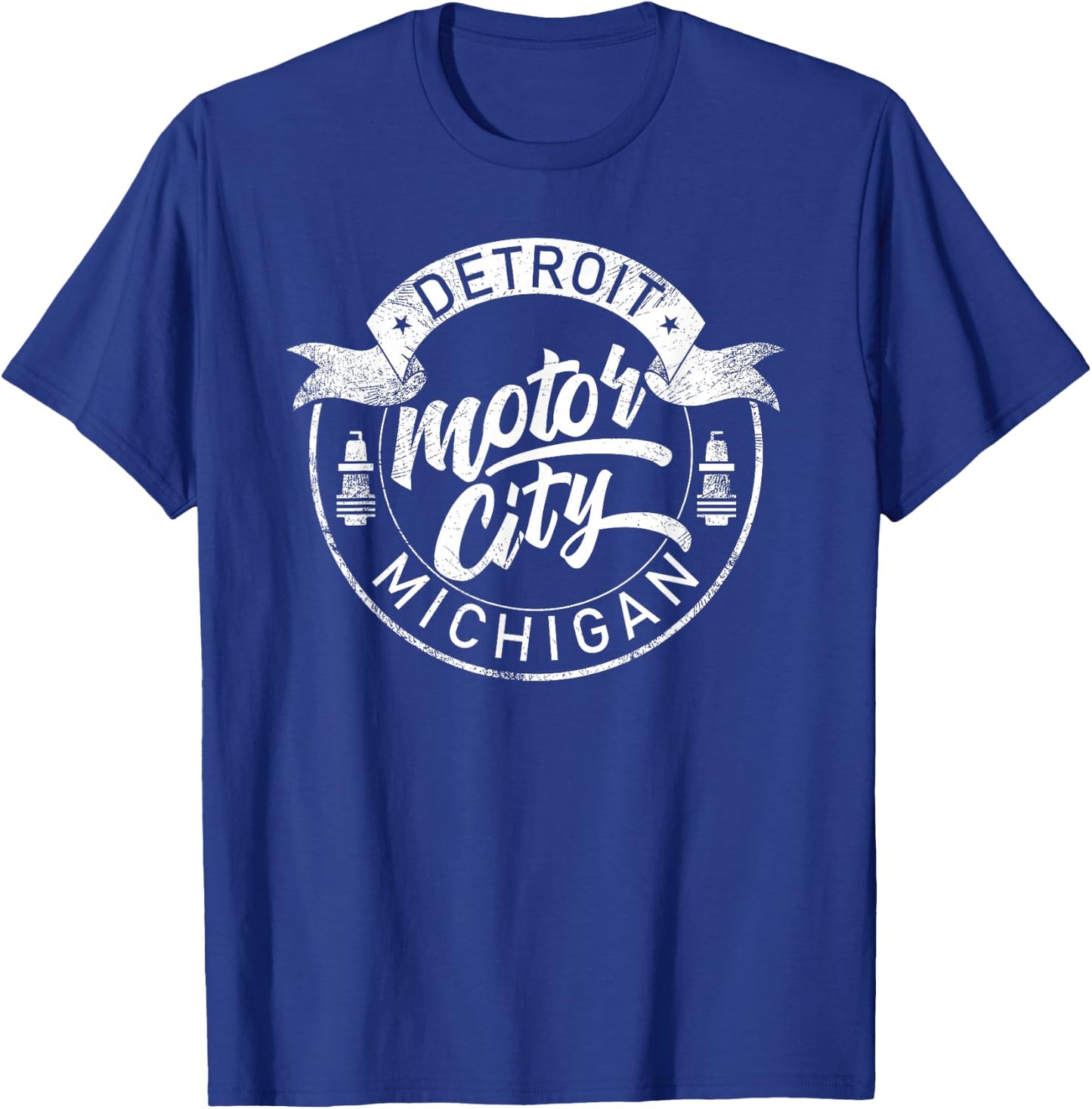 Classic Detroit Motor City Michigan Michiganians Pride Gift T-Shirt - T-Shirt | Royal