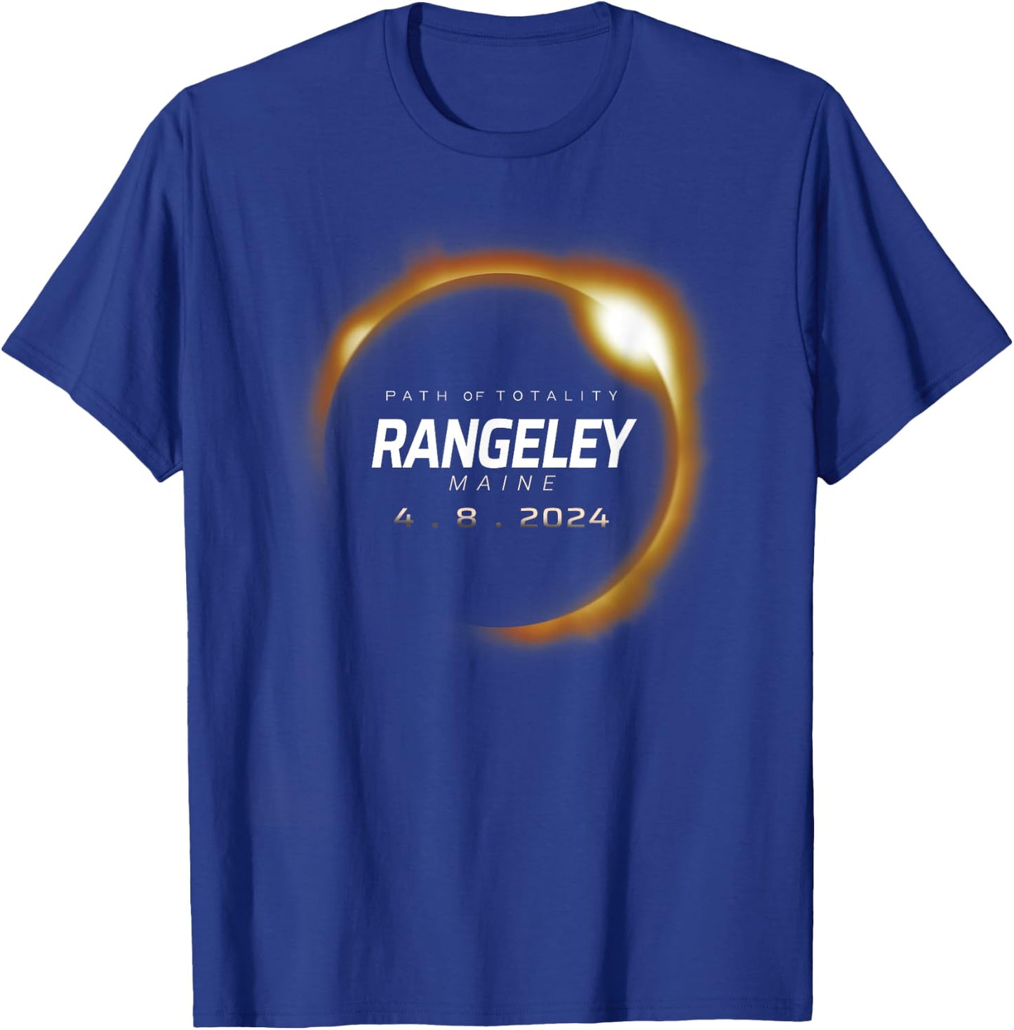 Total Solar Eclipse 2024 Rangeley Maine April 8 2024 T-Shirt - T-Shirt | Royal
