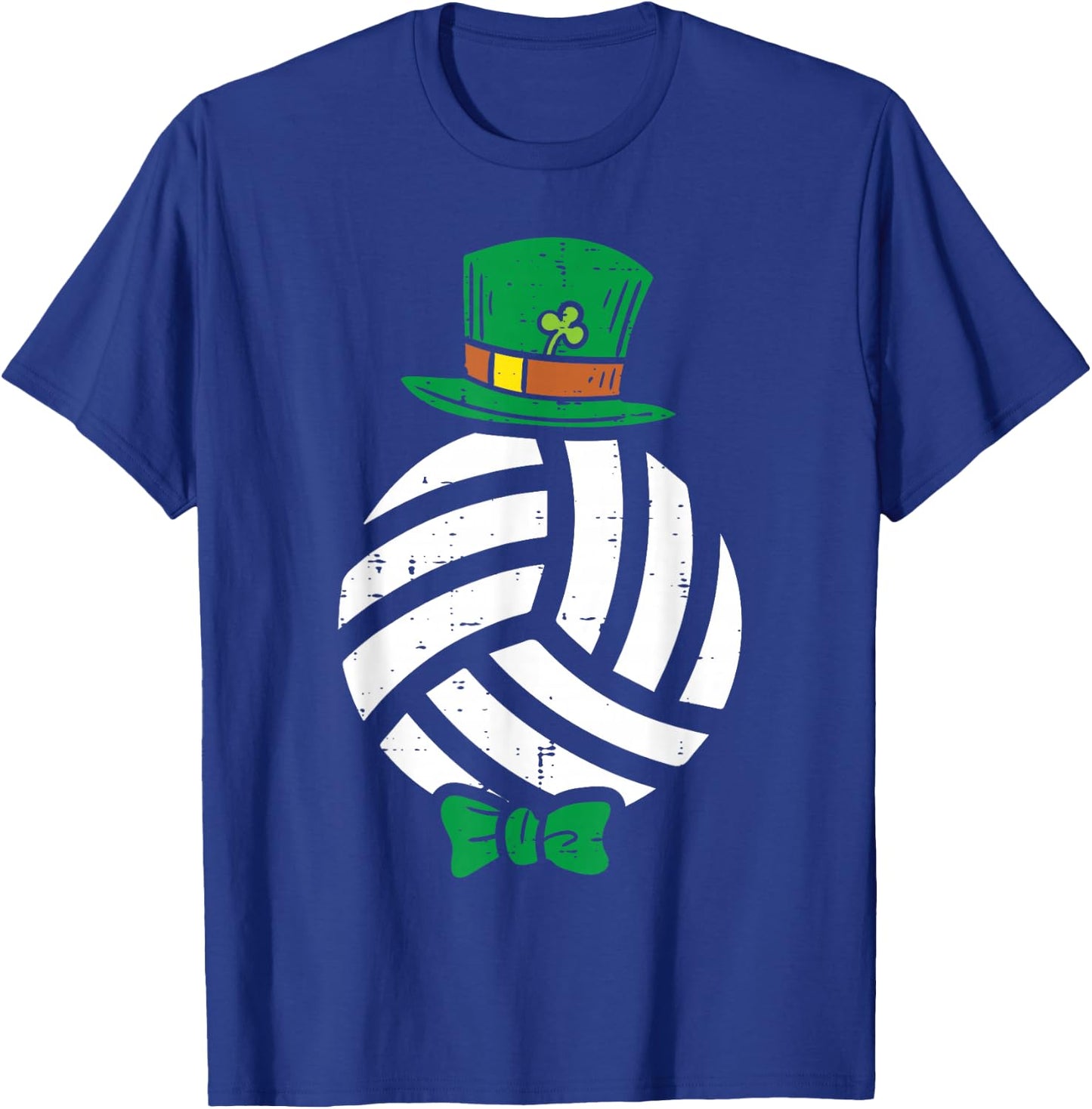Leprechaun Volleyball St Patricks Day Sports Player Gift T-Shirt - T-Shirt | Royal