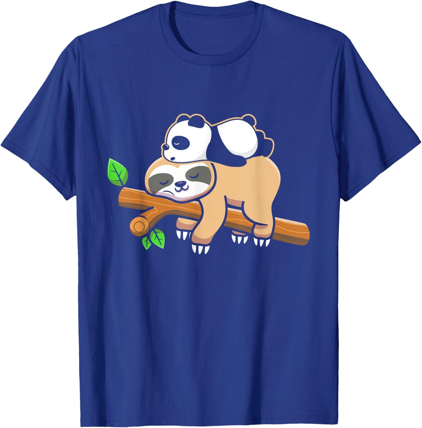 Sleepy Panda Bear Sloth T-Shirt - T-Shirt | Royal