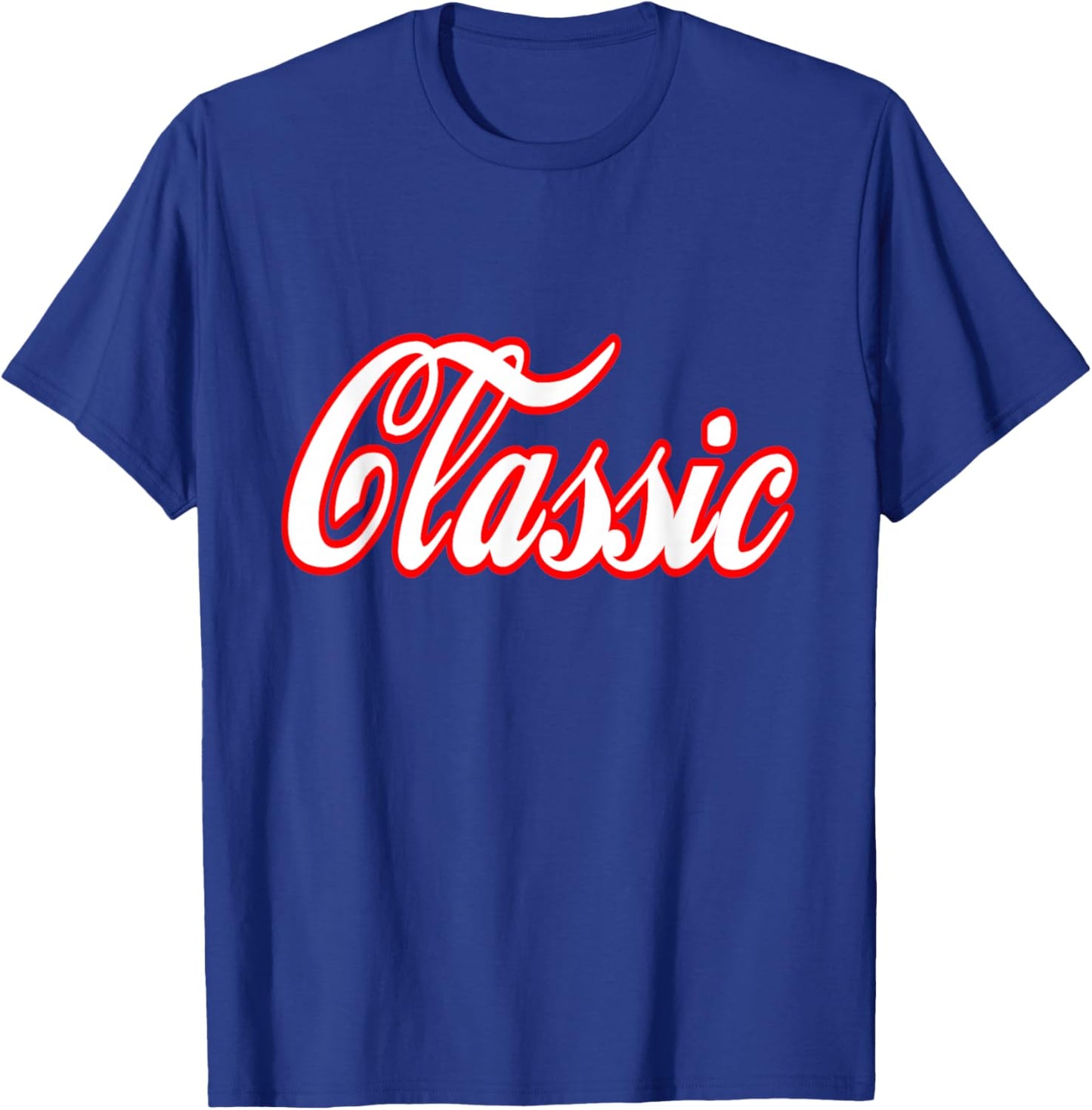 Classic Word Retro Vintage Script Font T-Shirt - T-Shirt | Royal