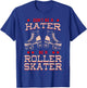 Roller Skater Derby Classic Vintage 70s 80s Disco Party Gift T-Shirt - T-Shirt | Royal