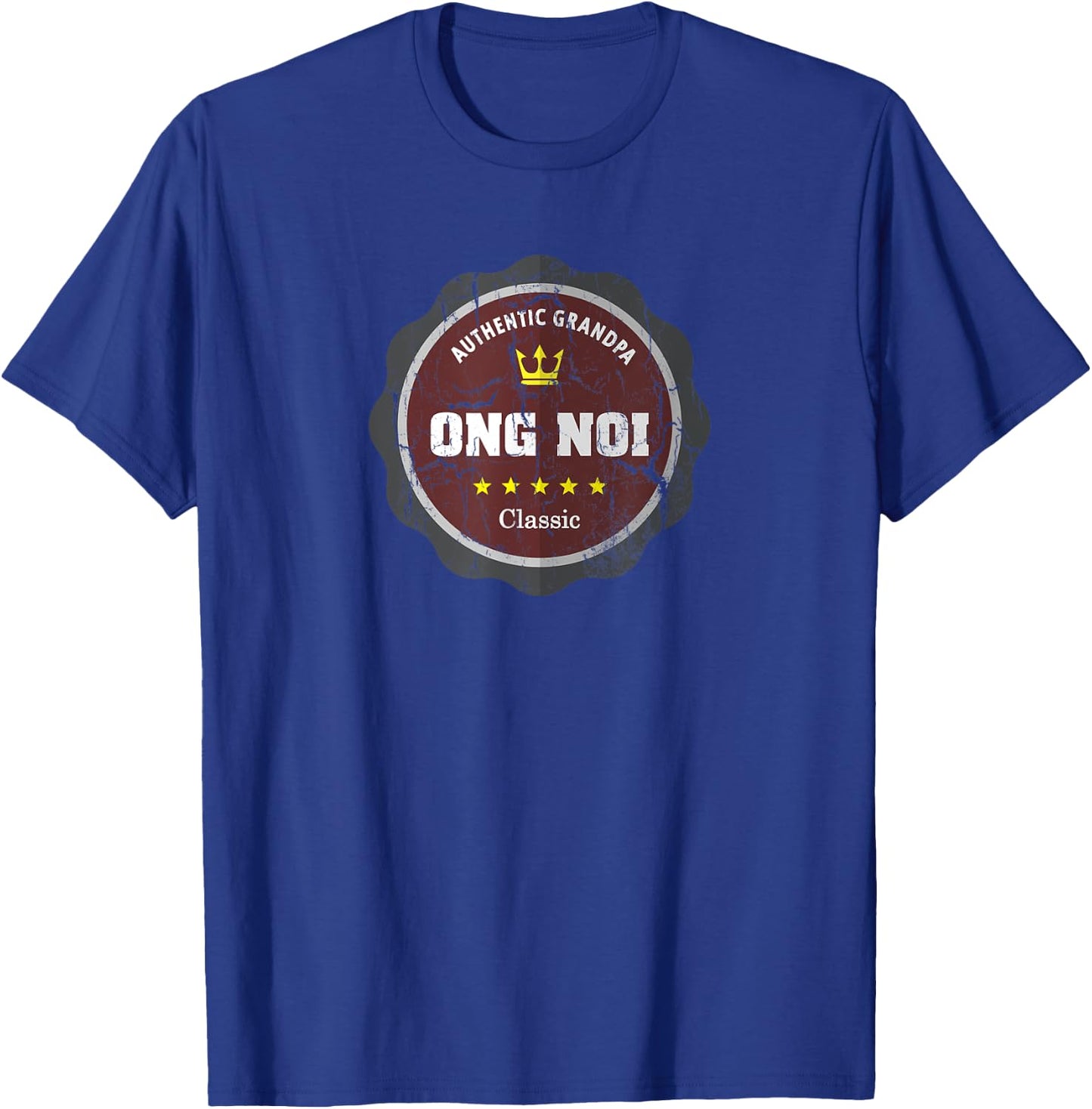 Vintage design Ong Noi Gift Vietnamese Grandpa T-Shirt - T-Shirt | Royal
