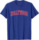 Hollywood California CA Vintage Sports Design Red Design T-Shirt - T-Shirt | Royal
