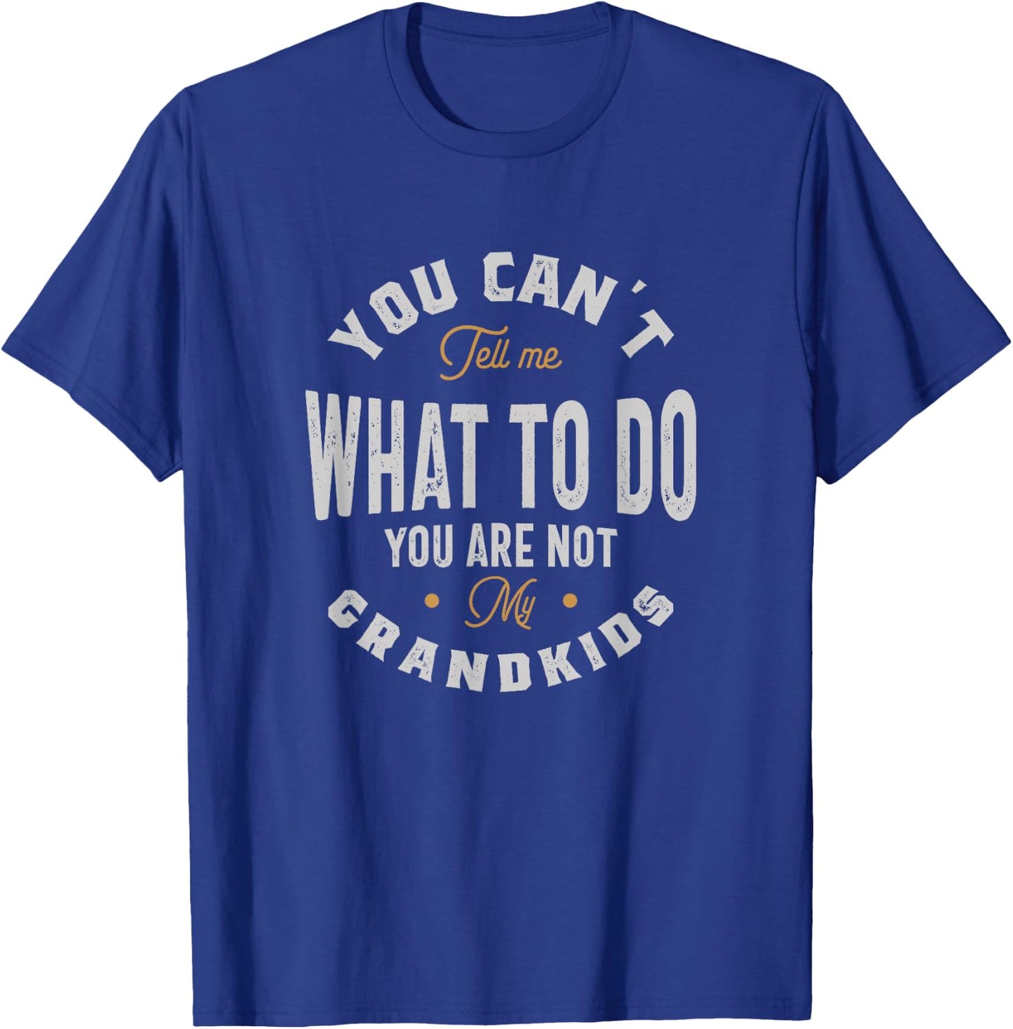 You can't tell me what to do you are not my grandkids T-Shirt - T-Shirt | Royal