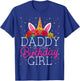 Daddy of the Birthday Girl Unicorn Dad Family Matching T-Shirt - T-Shirt | Royal
