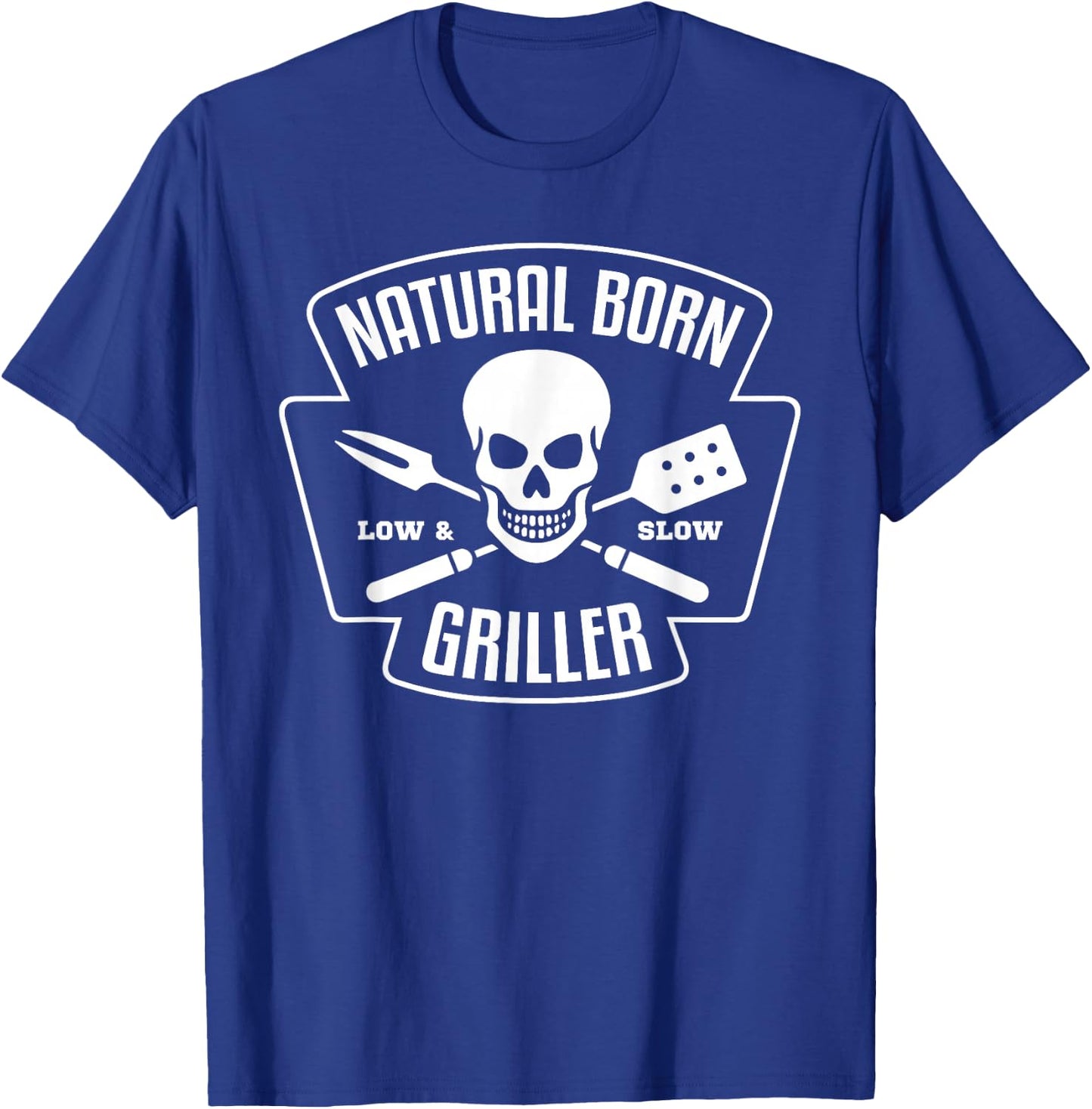 Barbecue Natural Born Grillmeister Griller Grill Gift T-Shirt - T-Shirt | Royal