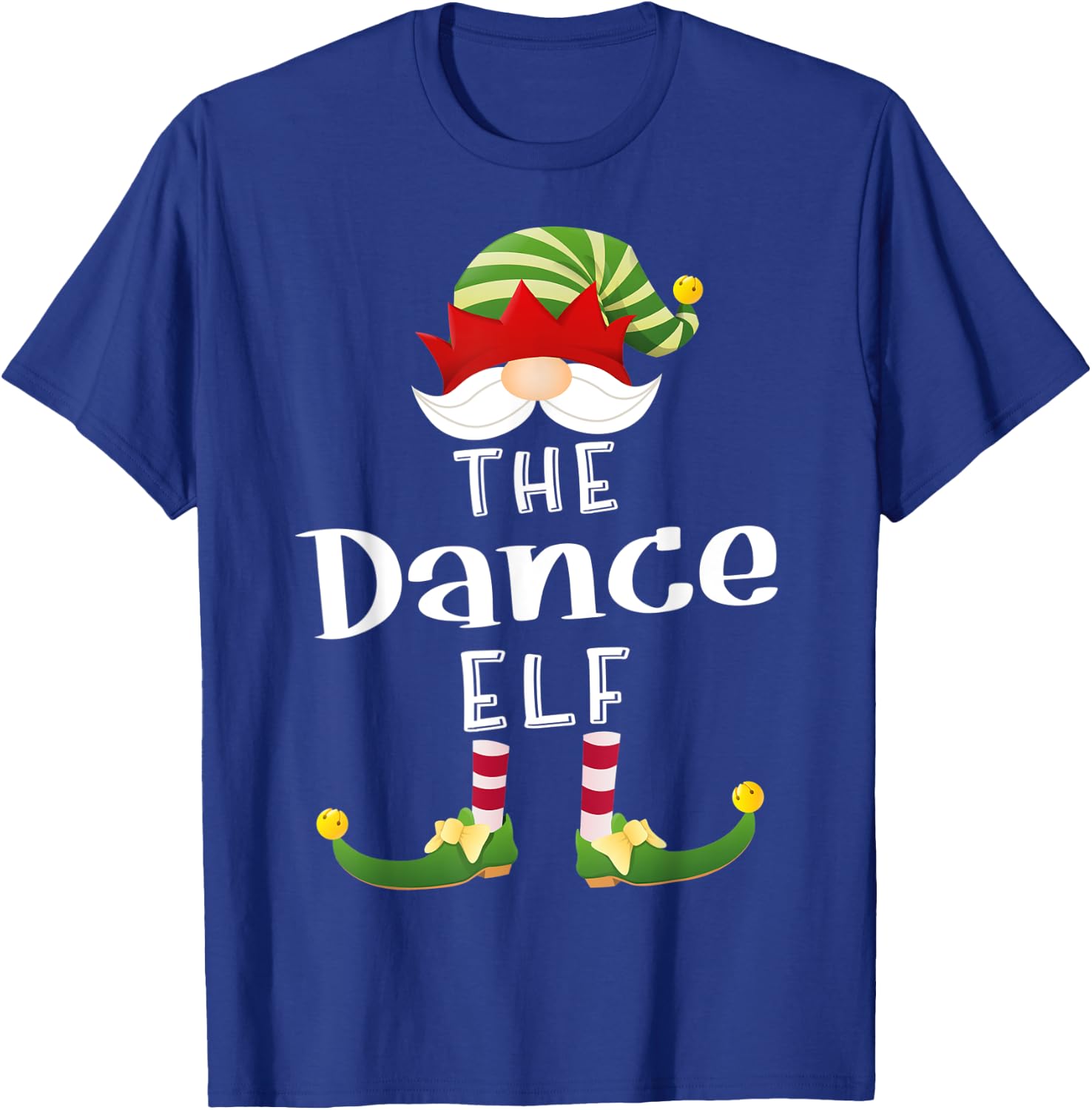 Dance Elf Group Christmas Funny Pajama Party T-Shirt - T-Shirt | Royal
