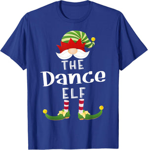 Dance Elf Group Christmas Funny Pajama Party T-Shirt - T-Shirt | Royal