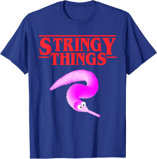Stringy Things, Fuzzy Magic Worm on a String Dank Meme Gift T-Shirt - T-Shirt | Royal