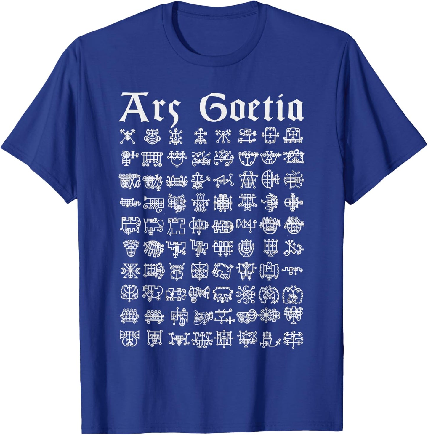 Ars Goetia Lesser Key of solomon lemegeton 72 Demons Sigils T-Shirt - T-Shirt | Royal