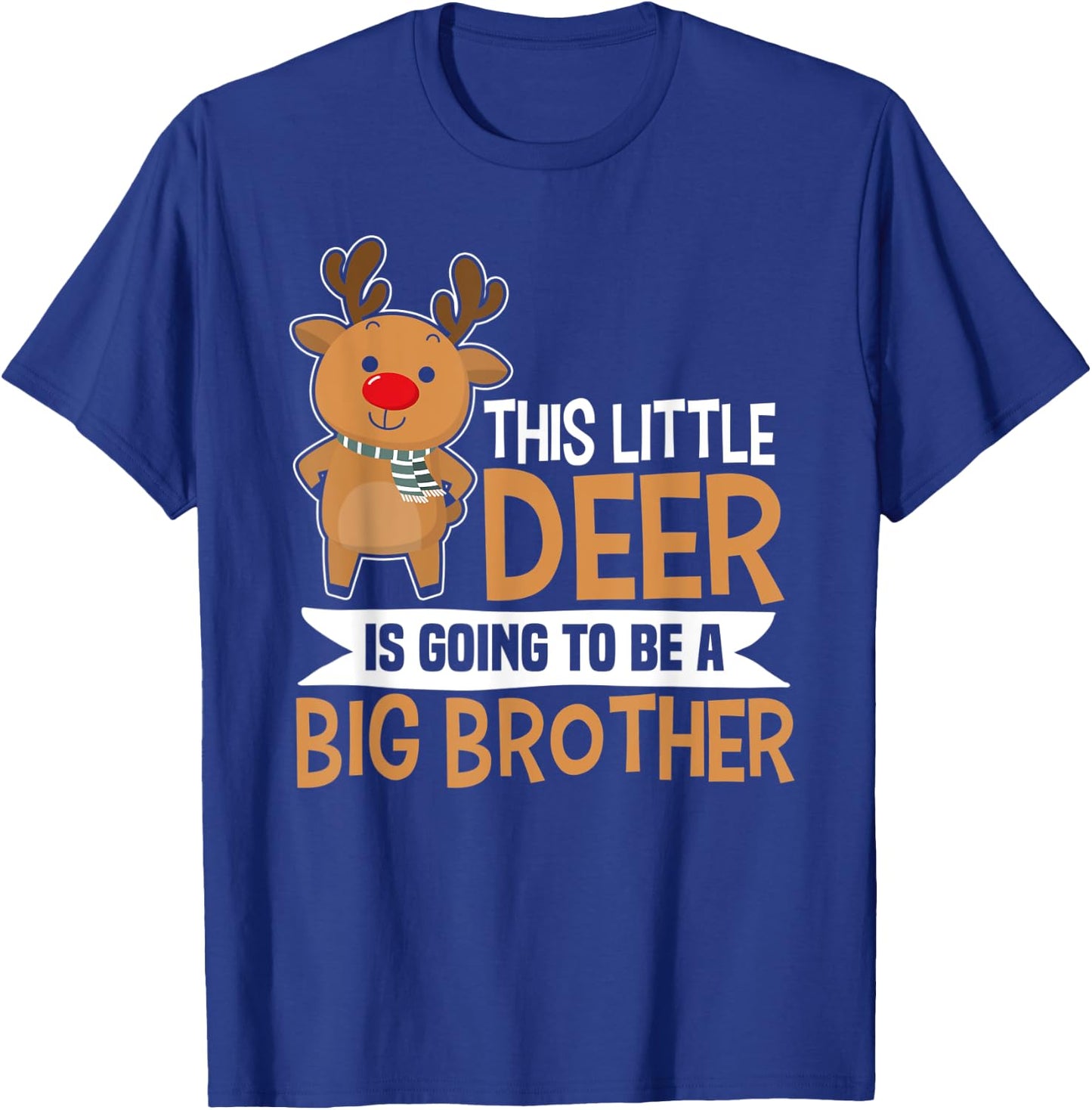 Litter Deer To Be A Big Brother Matching Family Outfit T-Shirt - T-Shirt | Royal