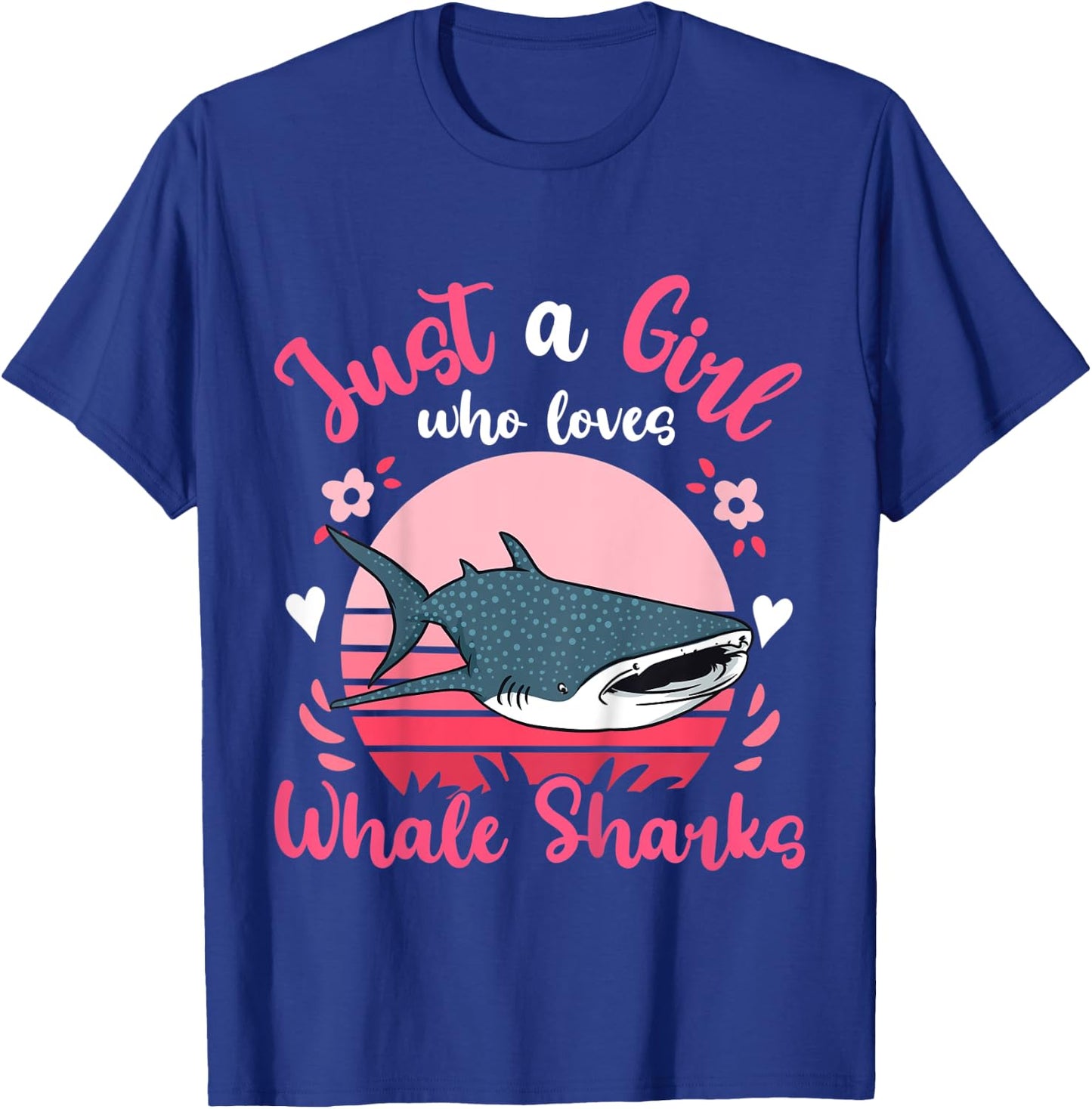 Kids Whale Shark Just a Girl Who Loves Whale Sharks T-Shirt - T-Shirt | Royal