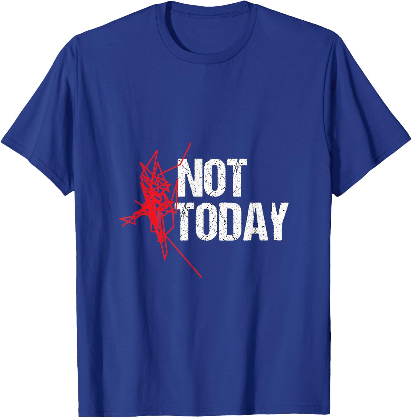 Not Today - Runner GPS Design by NTMF T-Shirt - T-Shirt | Royal