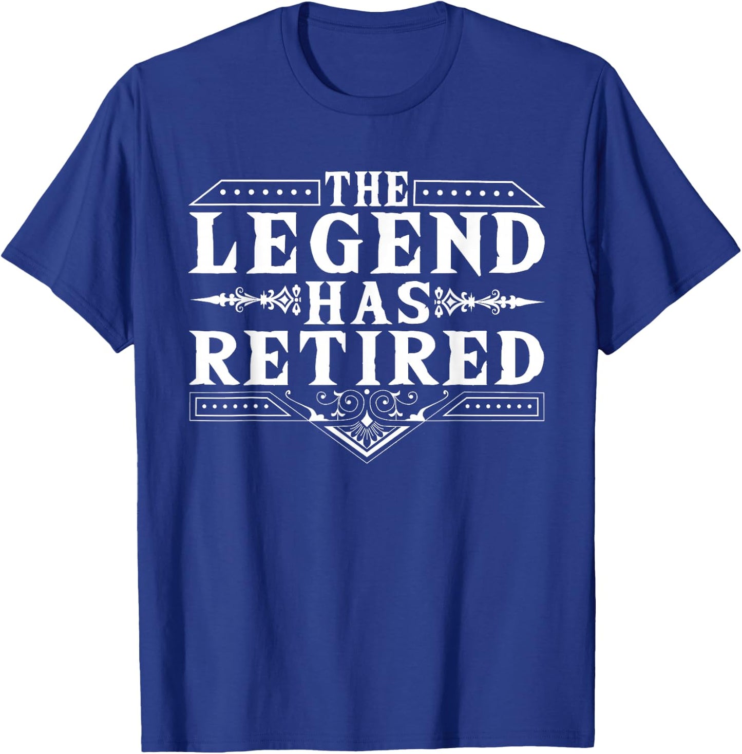 Funny The Legend Has Retired Gift Women Retirement T-Shirt - T-Shirt | Royal