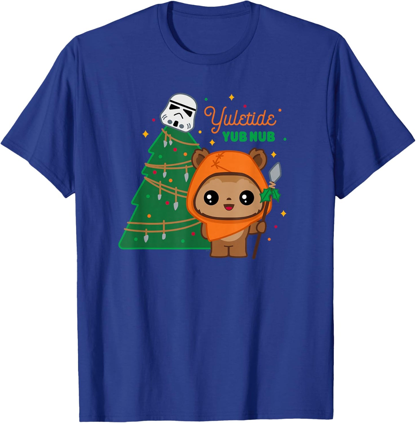 Star Wars Wicket Ewok Christmas Holiday Yuletide Yub Nub T-Shirt - T-Shirt | Royal