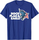 Instrument Rock Bass Flag And Eagle Guitar Animal Retro T-Shirt - T-Shirt | Royal