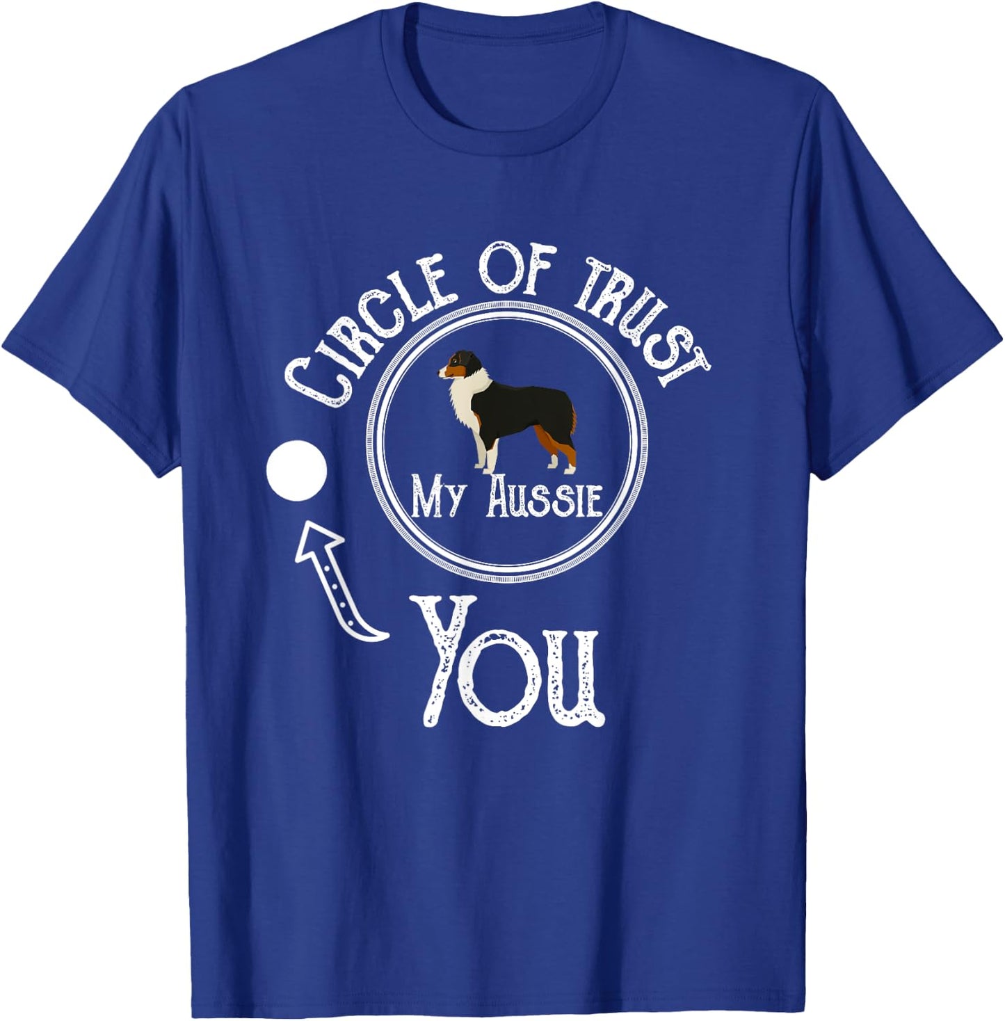 Funny Australian Shepherd Dog - Aussie Shepherd Gifts Dog T-Shirt - T-Shirt | Royal