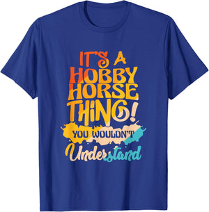 Hobby Horsing Stick Horse Riding Horse Rider Hobby Horse T-Shirt - T-Shirt | Royal