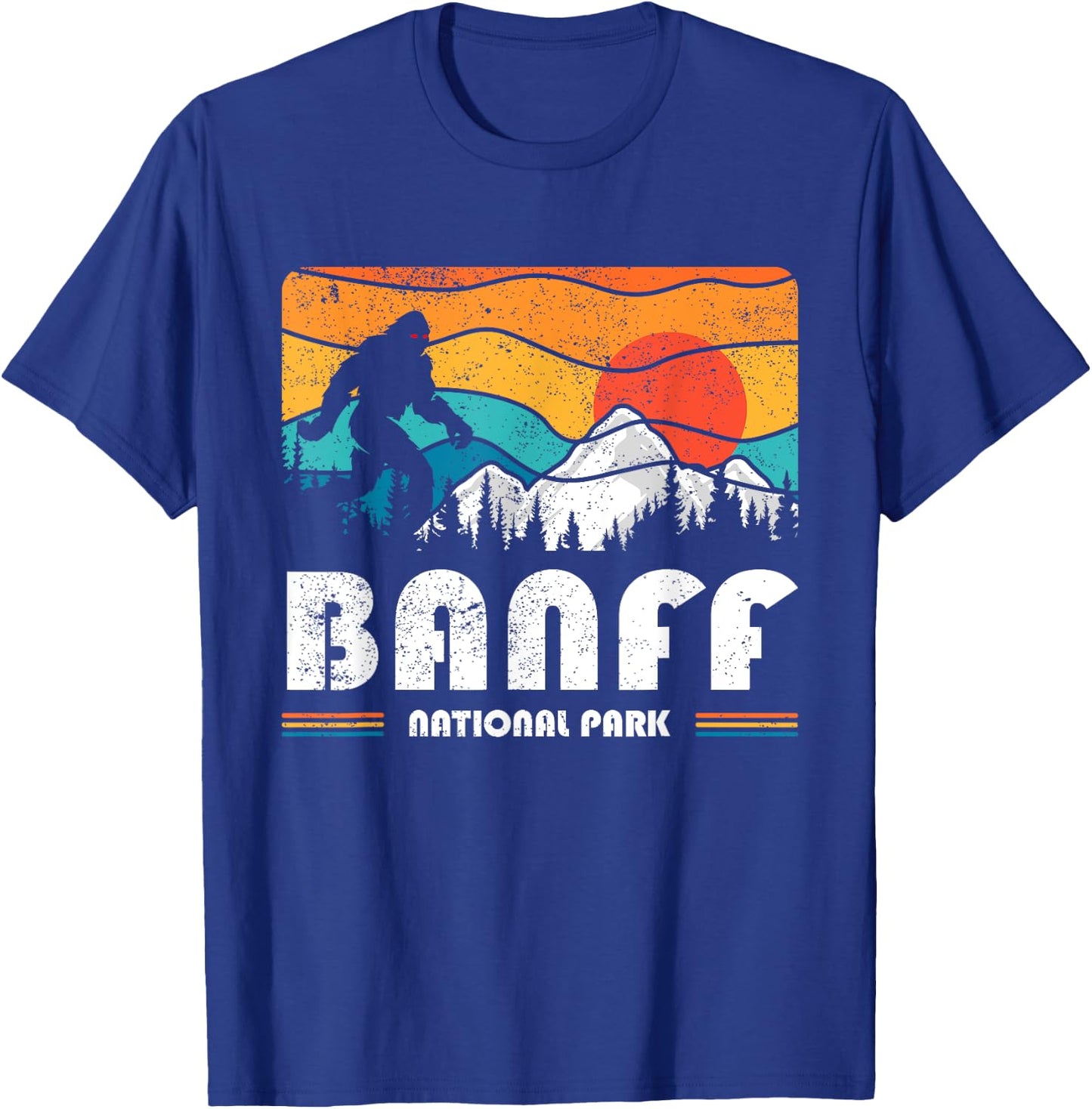 Banff Canadian National Park Retro Souvenir Banff T-Shirt - T-Shirt | Royal