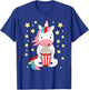 Kawaii Unicorn Popcorn For Movie Enthusiasts, Movie Night T-Shirt - T-Shirt | Royal